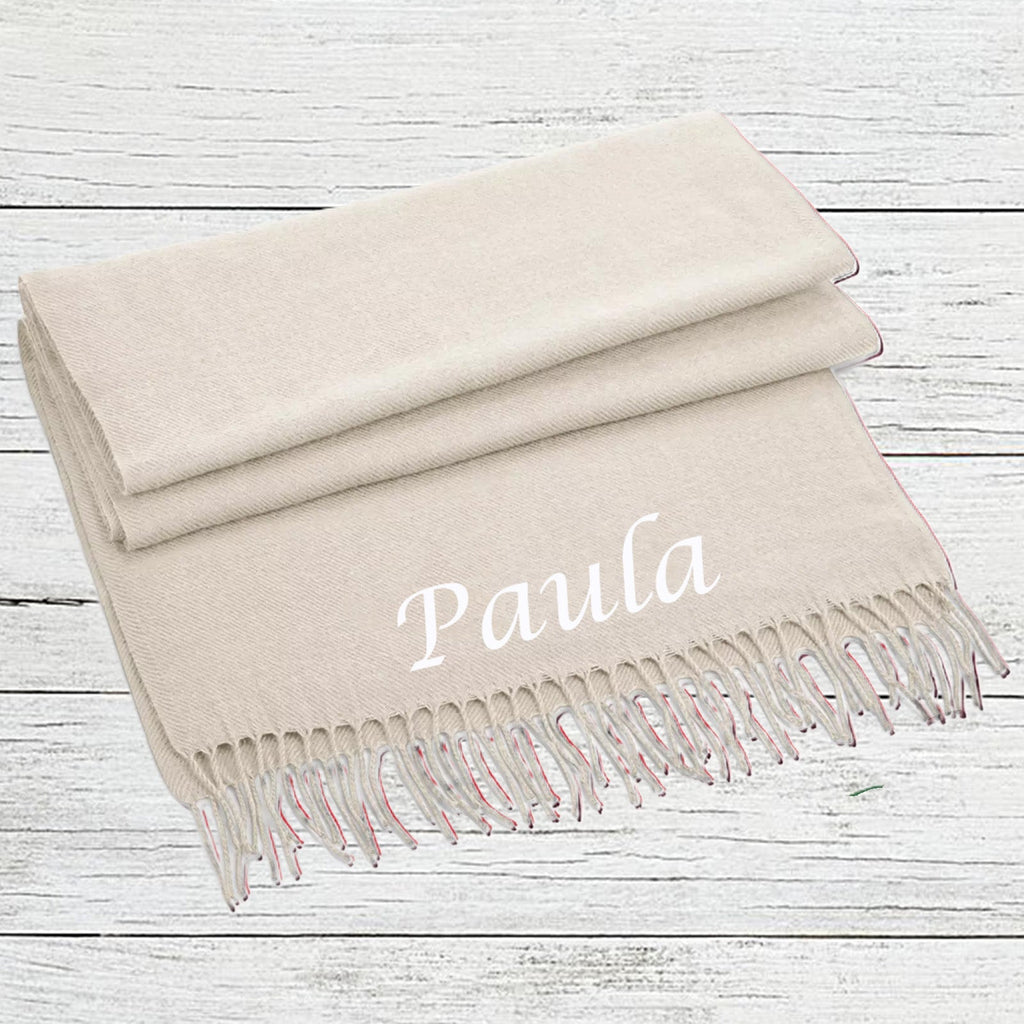 Luxury Personalised Scarf – Custom Embroidered with Name/Initials - Perfect Gift