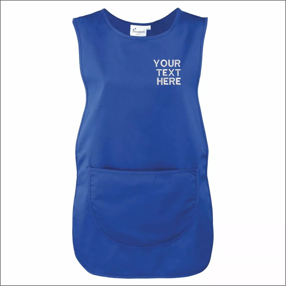 Personalised Custom Embroidered Ladies Pocket Tabard