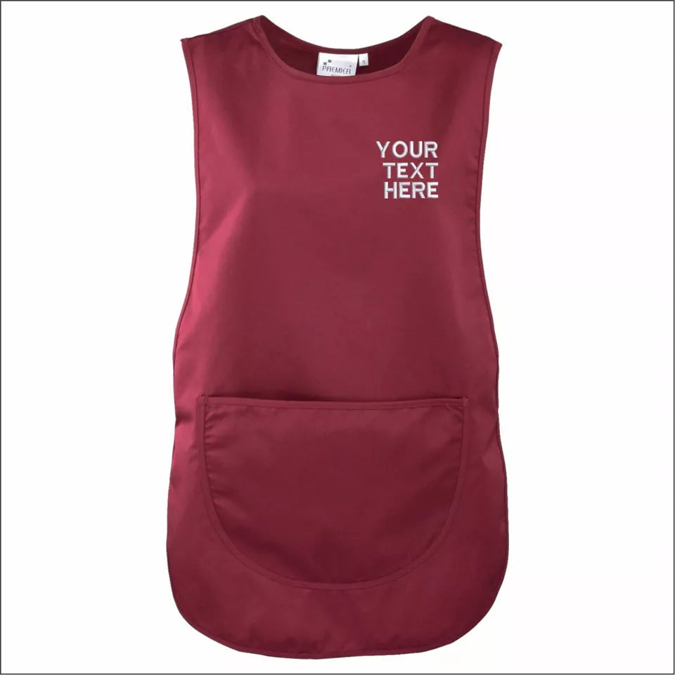 Personalised Custom Embroidered Ladies Pocket Tabard