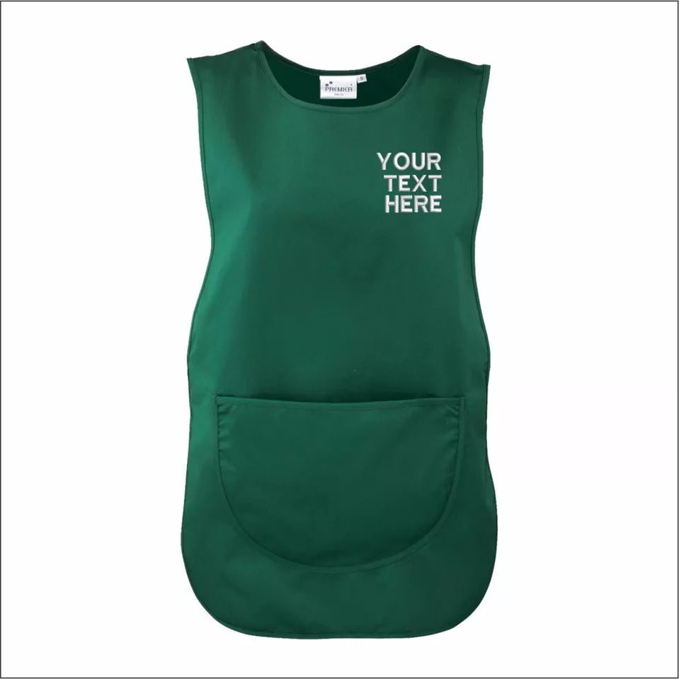 Personalised Custom Embroidered Ladies Pocket Tabard