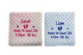 PERSONALISED BABY BLANKET EMBROIDERED SOFT BUBBLE ITALIC FONT BABY BOY GIRL GIFT