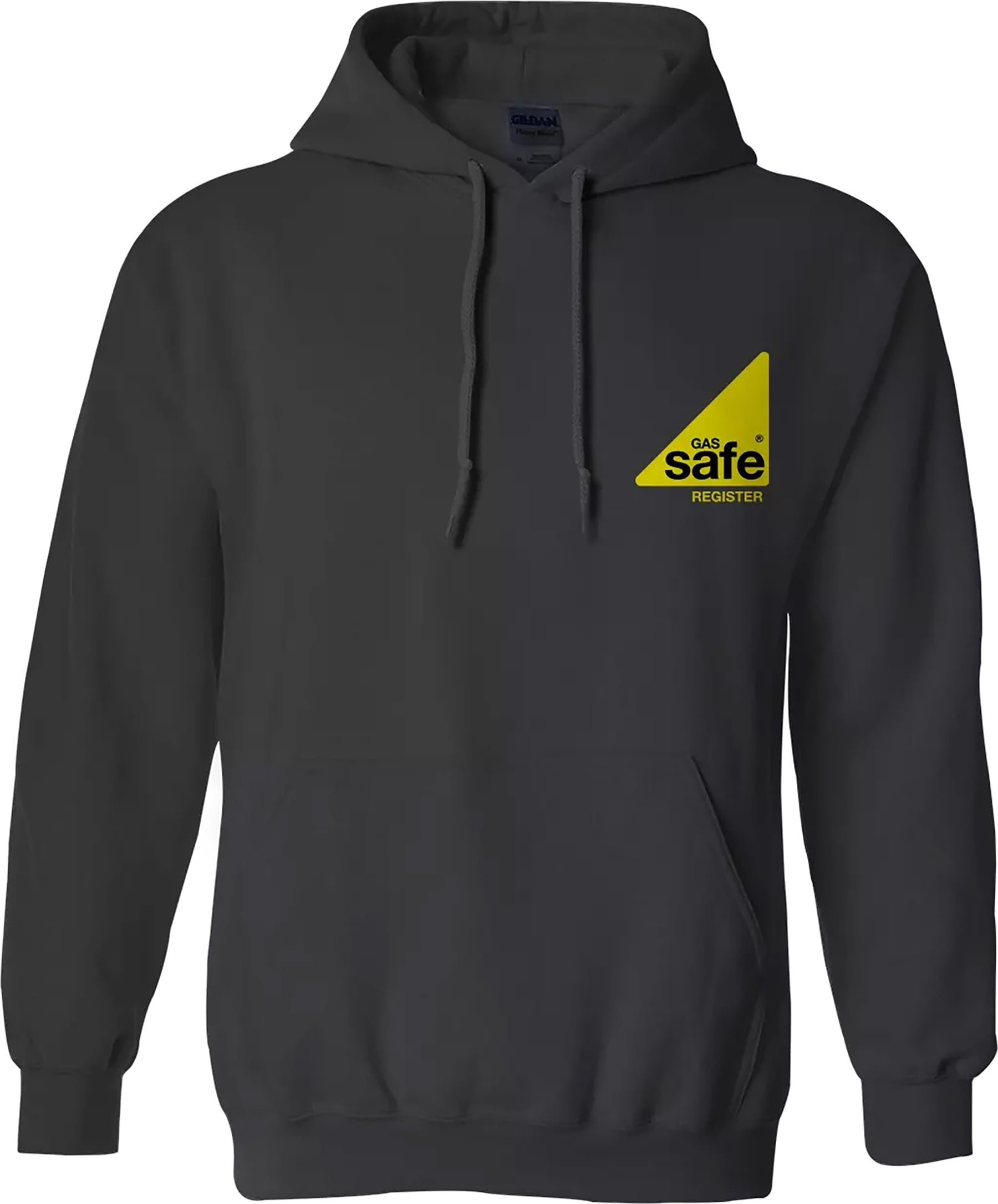 Gas safe hoodie Engineer Work Staff Hoodie, Pullover Style, Hooded Neckline, Long Sleeves Hoodie | Unisex Appeal GREY