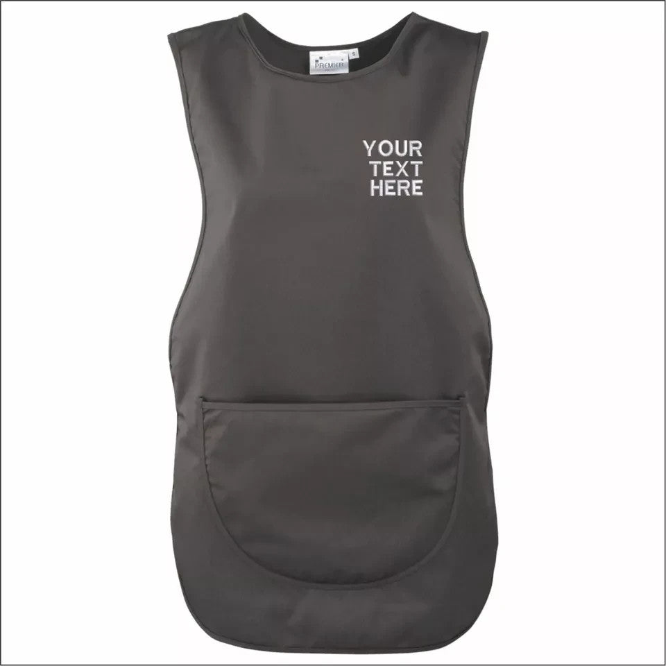 Custom Personalised TABARD Work Wear Embroidered Company TEXT Cleaning Apron