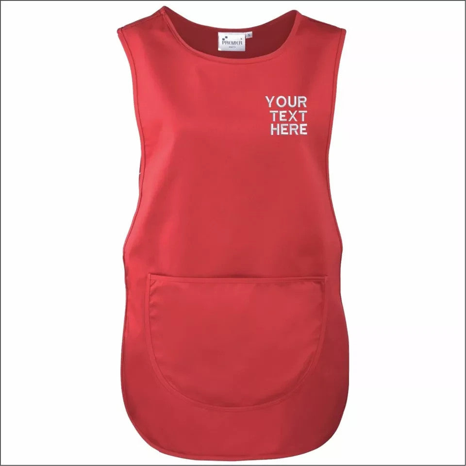 Custom Personalised TABARD Work Wear Embroidered Company TEXT Cleaning Apron