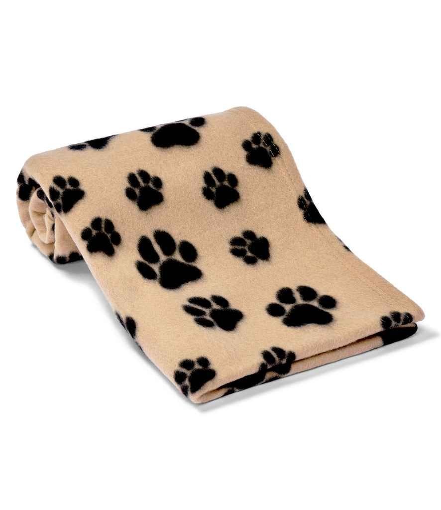 Brand Lab Paw Print Polar Fleece Dog Blanket Large 150cm x 100cm