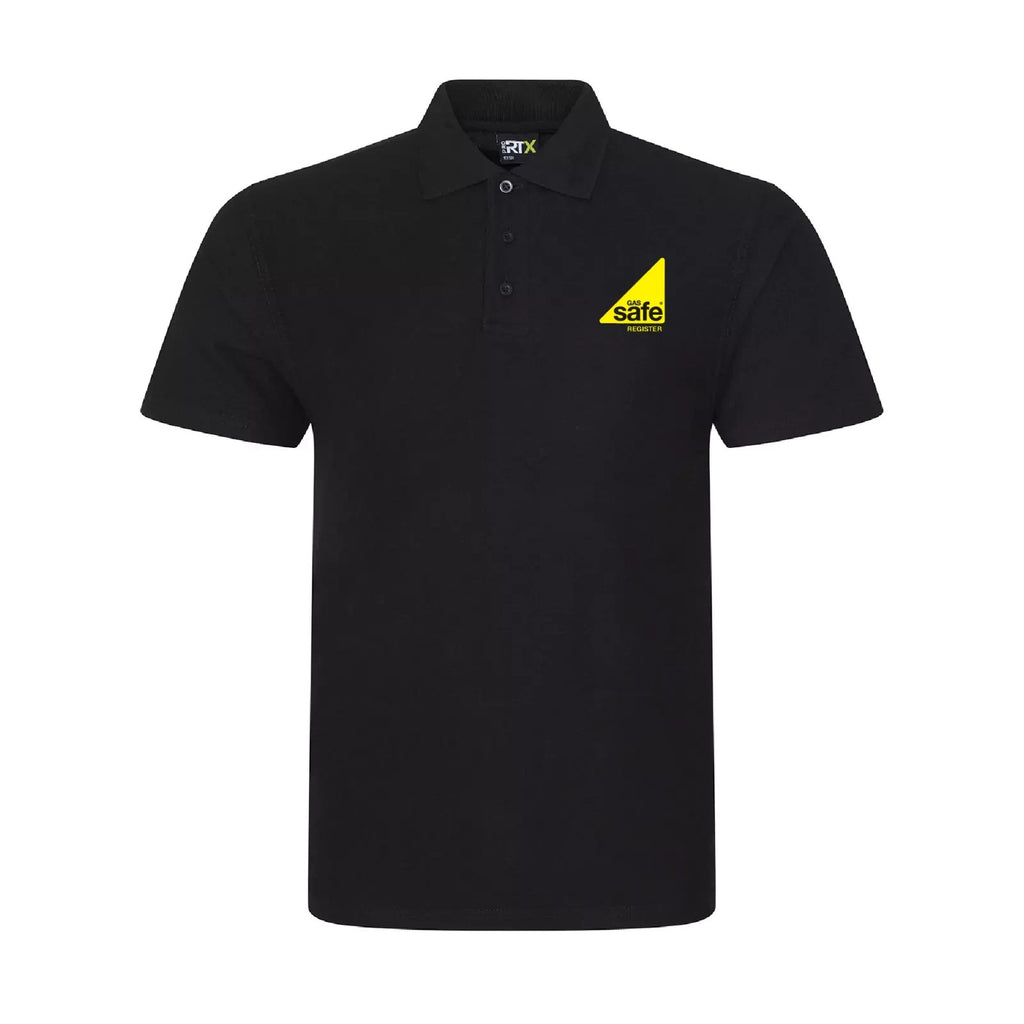 Gas Safe Plumber embroidered personalised Polo shirt with company name or text
