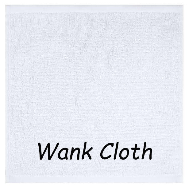 Adults RUDE Wank Wipe Cloth Secret Santa Gift Choice of 6 Colours