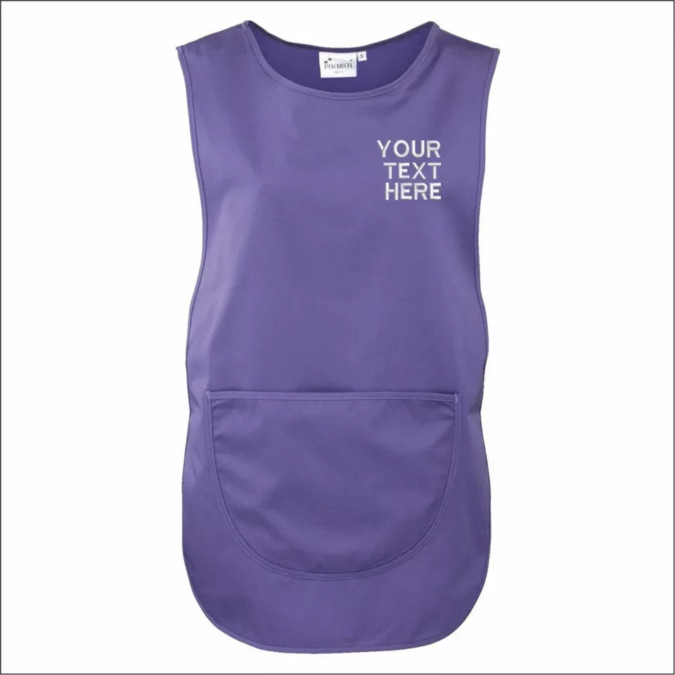 Custom Personalised TABARD Work Wear Embroidered Company TEXT Cleaning Apron