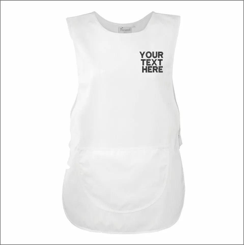 Custom Personalised TABARD Work Wear Embroidered Company TEXT Cleaning Apron