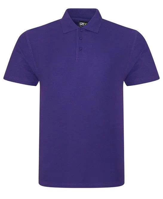PRO RTX Pro Mens Unisex Polycotton Short Sleeve Pique Polo Shirt XS - 8XL