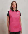 Personalised Custom Embroidered Ladies Pocket Tabard Workwear Bar Cleaning Apron