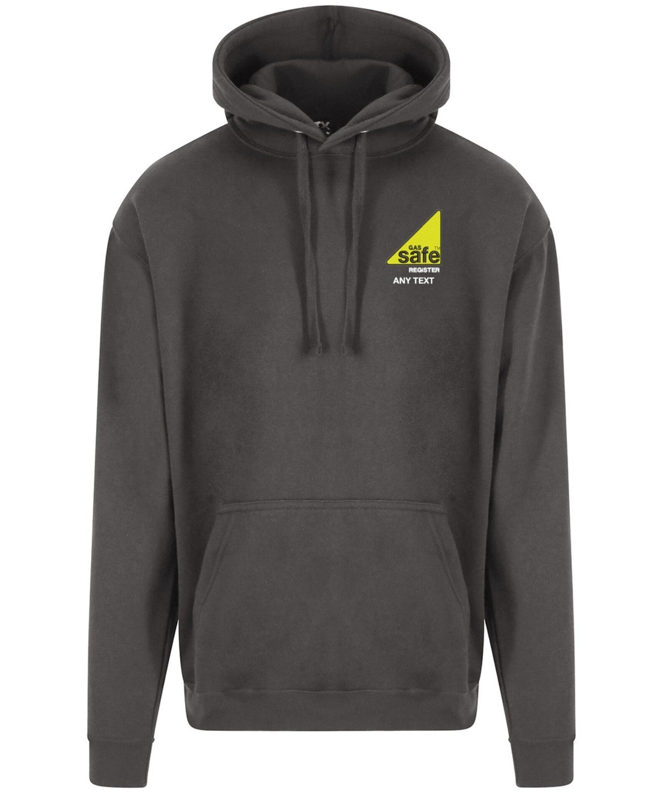 Personalised Embroidered Gas Safe Register Logo Hoodie Plumber Gas Fitter Trade