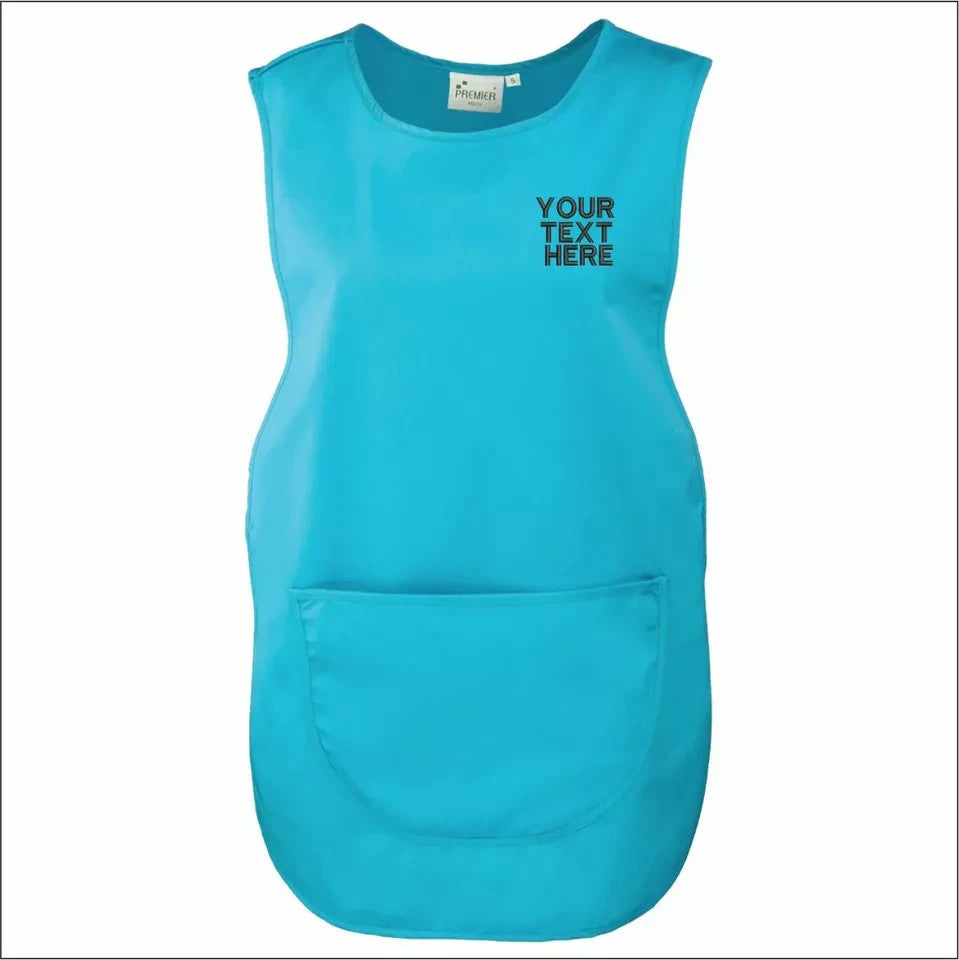 Custom Personalised TABARD Work Wear Embroidered Company TEXT Cleaning Apron