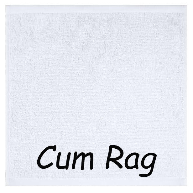 Adults RUDE  Cum Rag Cloth Secret Santa Gift Choice of 6 Colours