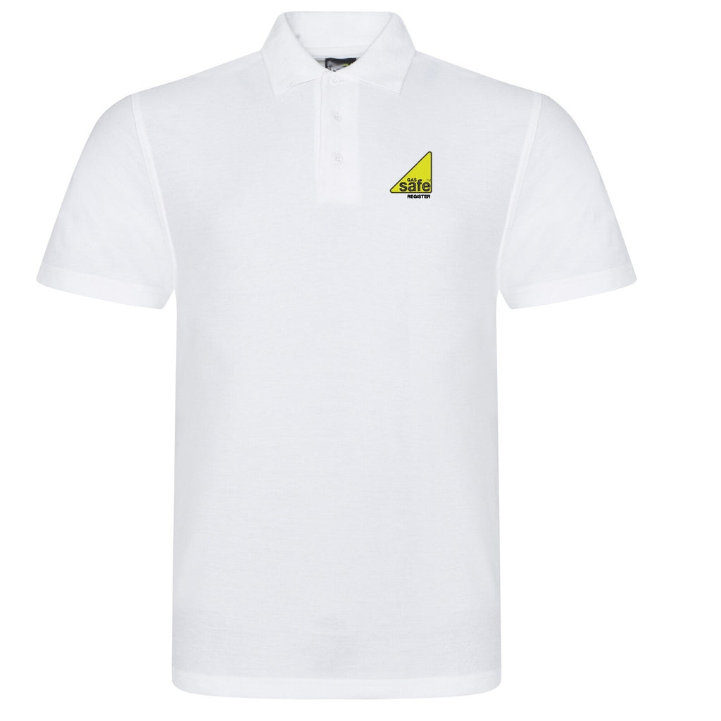 GAS SAFE REGISTER Embroidered Logo Workwear Polo Shirt XS-4XL