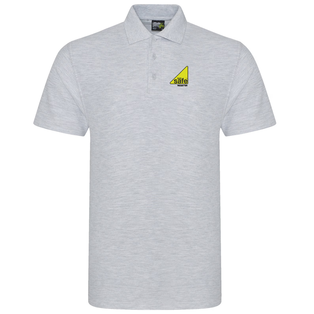 GAS SAFE REGISTER Embroidered Logo Workwear Polo Shirt XS-4XL