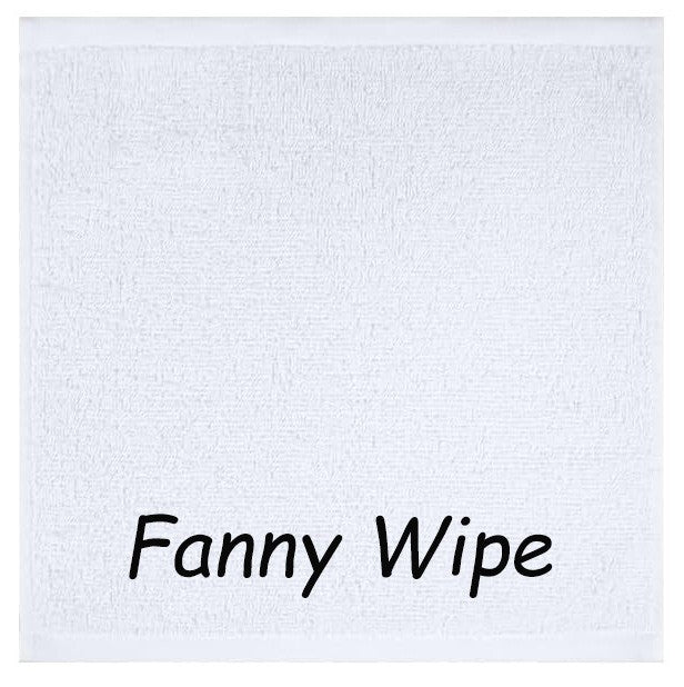 Adults RUDE Fanny Wipe Cloth Secret Santa Gift Choice of 6 Colours