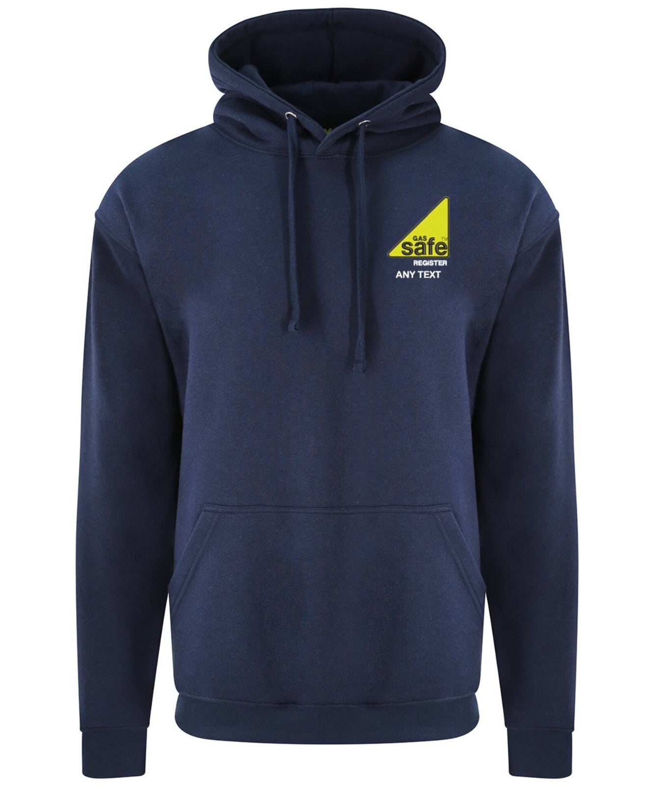 Personalised Embroidered Gas Safe Register Logo Hoodie Plumber Gas Fitter Trade