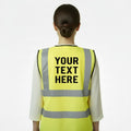 PERSONALISED HI VIS VEST CUSTOM PRINTED HI VIZ HIGH VISIBILITY SAFETY WAISTCOAT