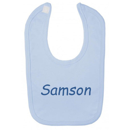 Baby BIB Personalised Embroidered Cotton Gift Boy Any Name