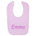 Baby BIB Personalised Embroidered Cotton Gift Girls Any Name